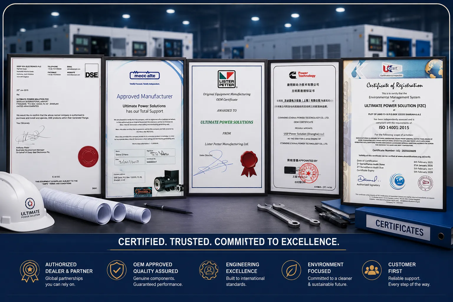UPS certified power systems